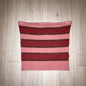 Forever 21 Striped Glitter Tube Top